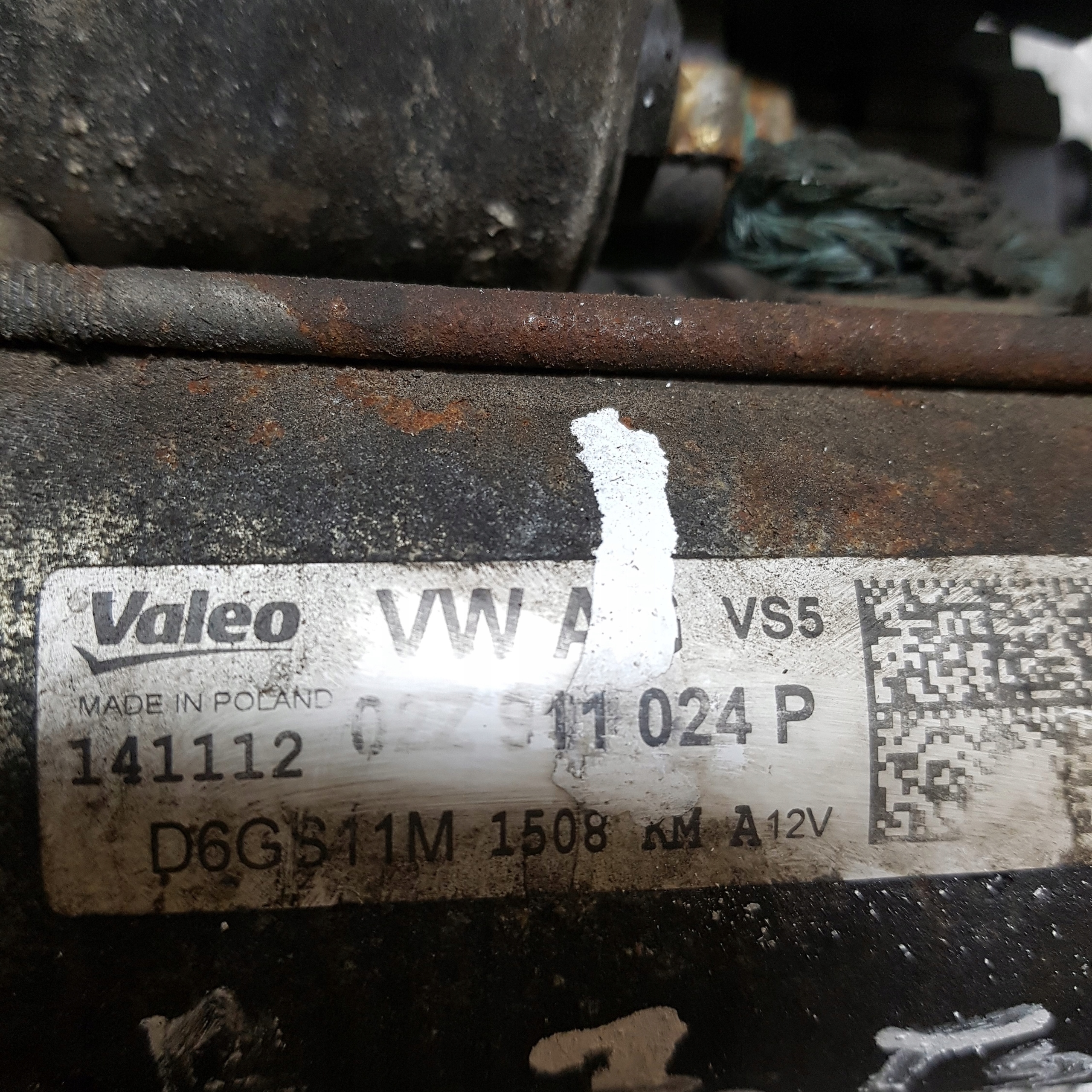 starter VOLKSWAGEN PASSAT B7 02Z911024P 1.4 B