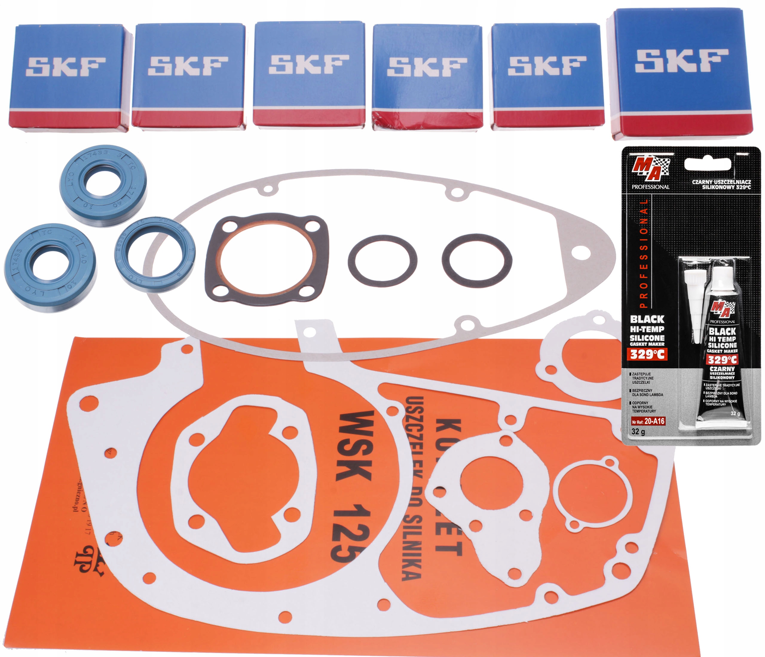 

Uszczelki Silnika Simeringi Łożyska Skf C3 Wsk 125