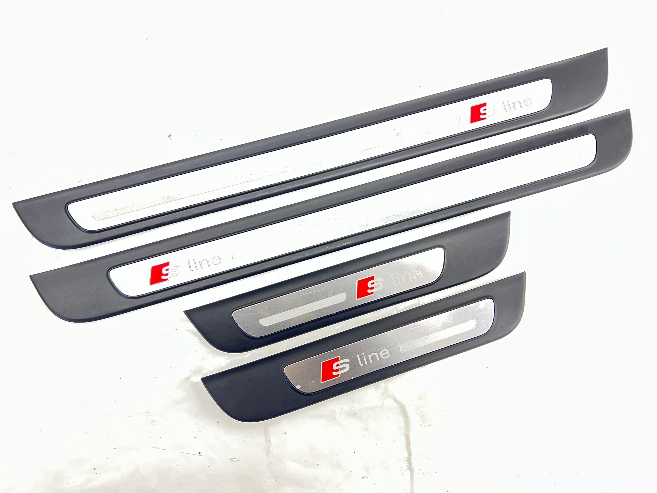 AUDI A7 C7 4G8 10-18 mouldings threshold caps S-LINE inner KOMPLET