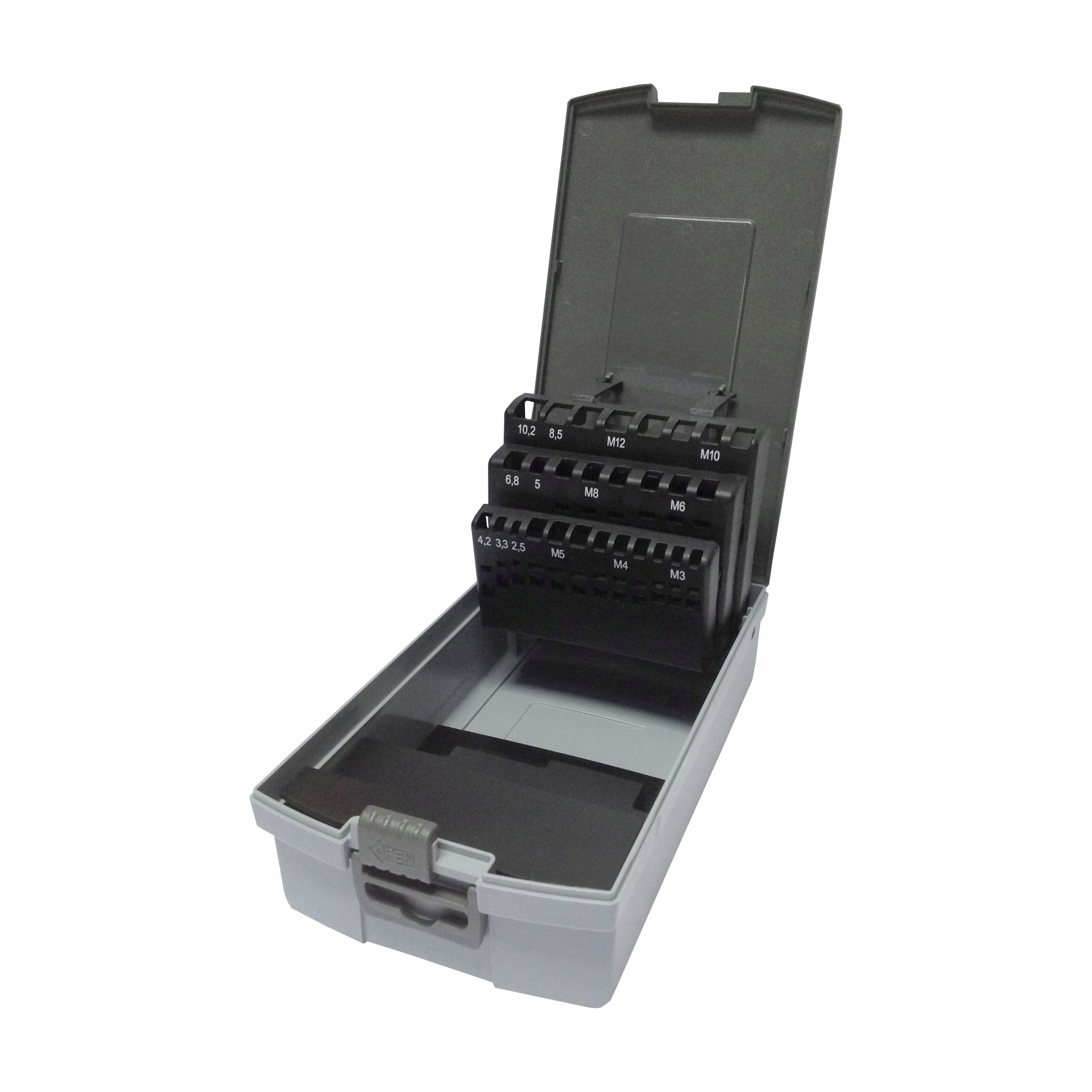 

Kaseta na gwintowniki DIN352 M3-M12 i wiertła