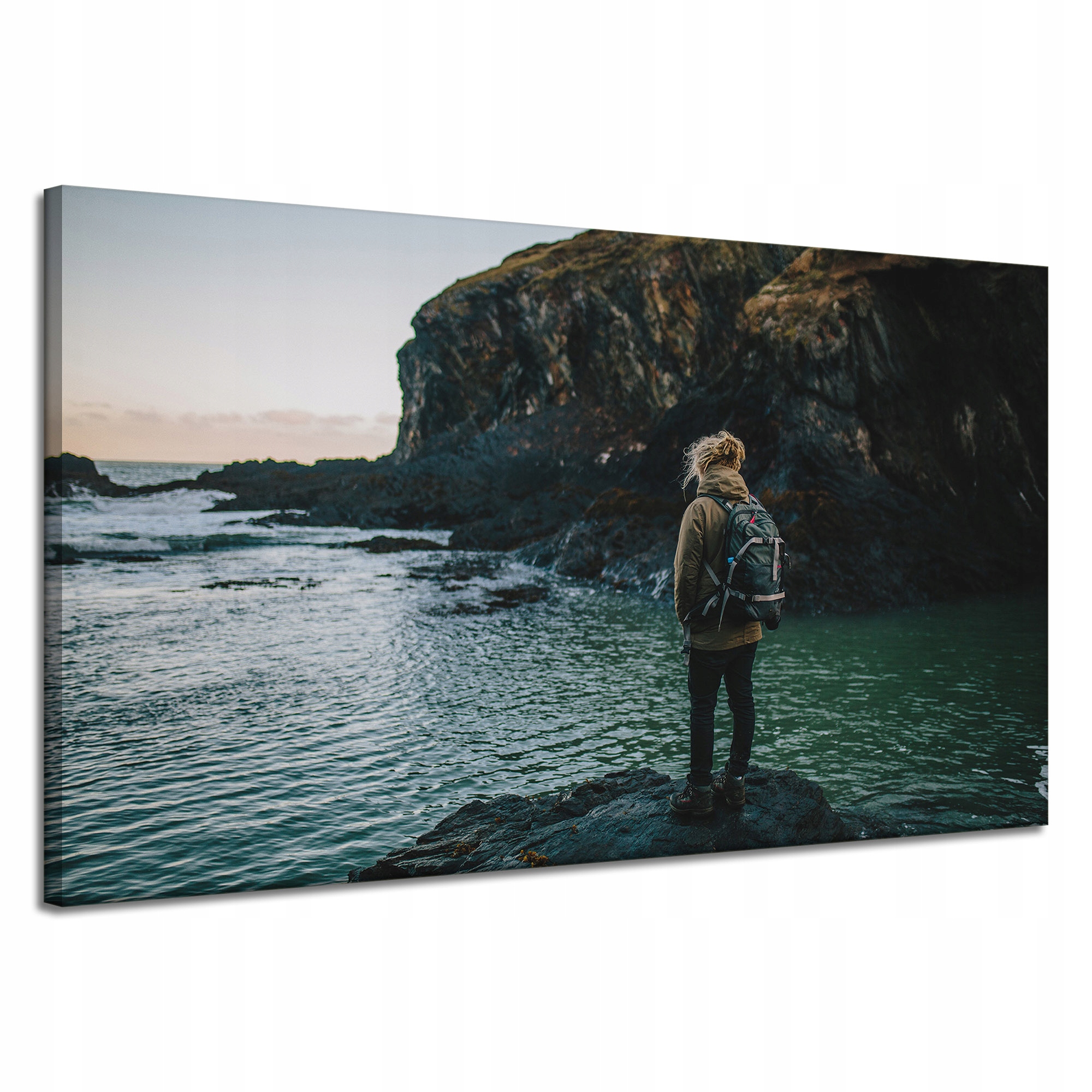 Obraz na plátně Hory Lezení Příroda Útesy Příroda Břeh moře 120x70