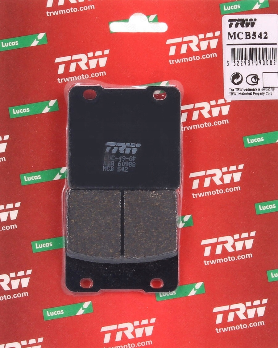 MCB542 - ПЕРЕДНИЕ ТОРМОЗНЫЕ КОЛОДКИ SUZUKI GSX 1100 GSX-R 750