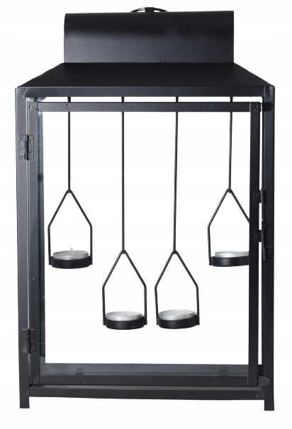 LAMPION LATARNIA METALOWY WISZĄCE 4 ŚWIECZNIKI