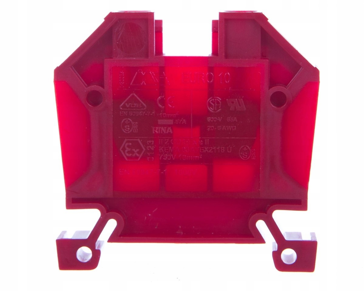 

Złączka szynowa 2-przewodowa 10mm2 Euro