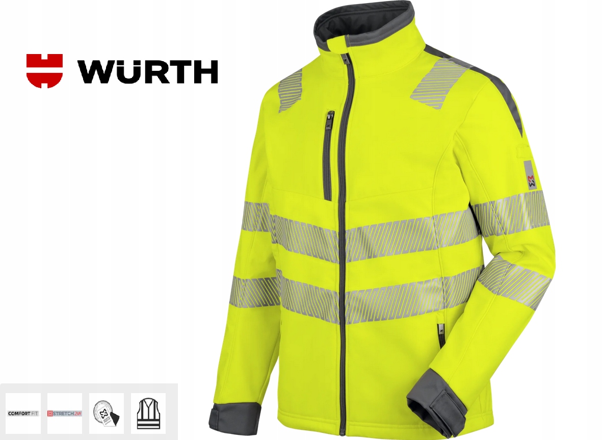 Kurtka Wurth Softshell Neon Yellow rozmiar XL