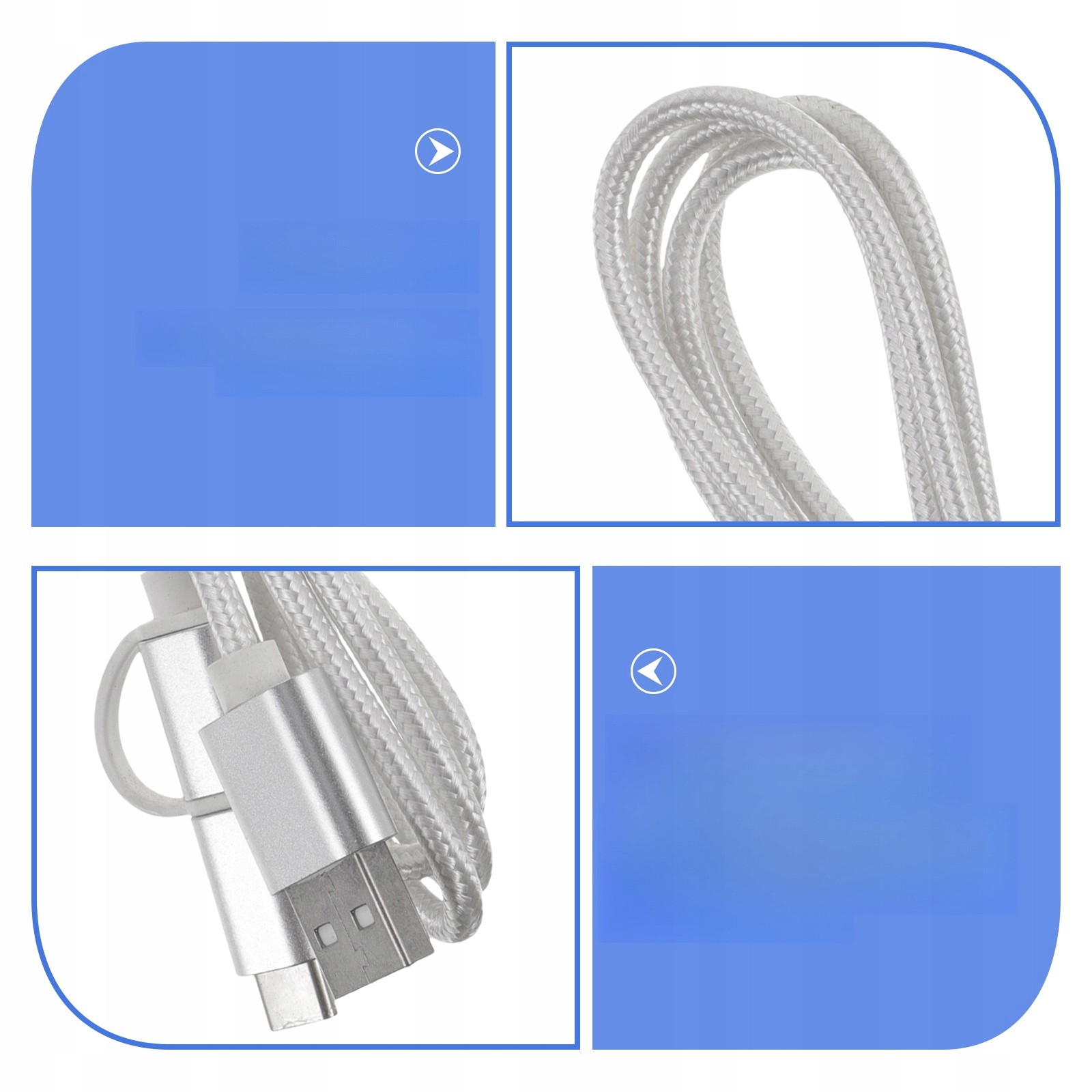 PRZENOŚNE ŁADOWARKI DO TELEFONÓW KOMÓRKOWYCH LINIA DANYCH 2 SZT Marka bez marki