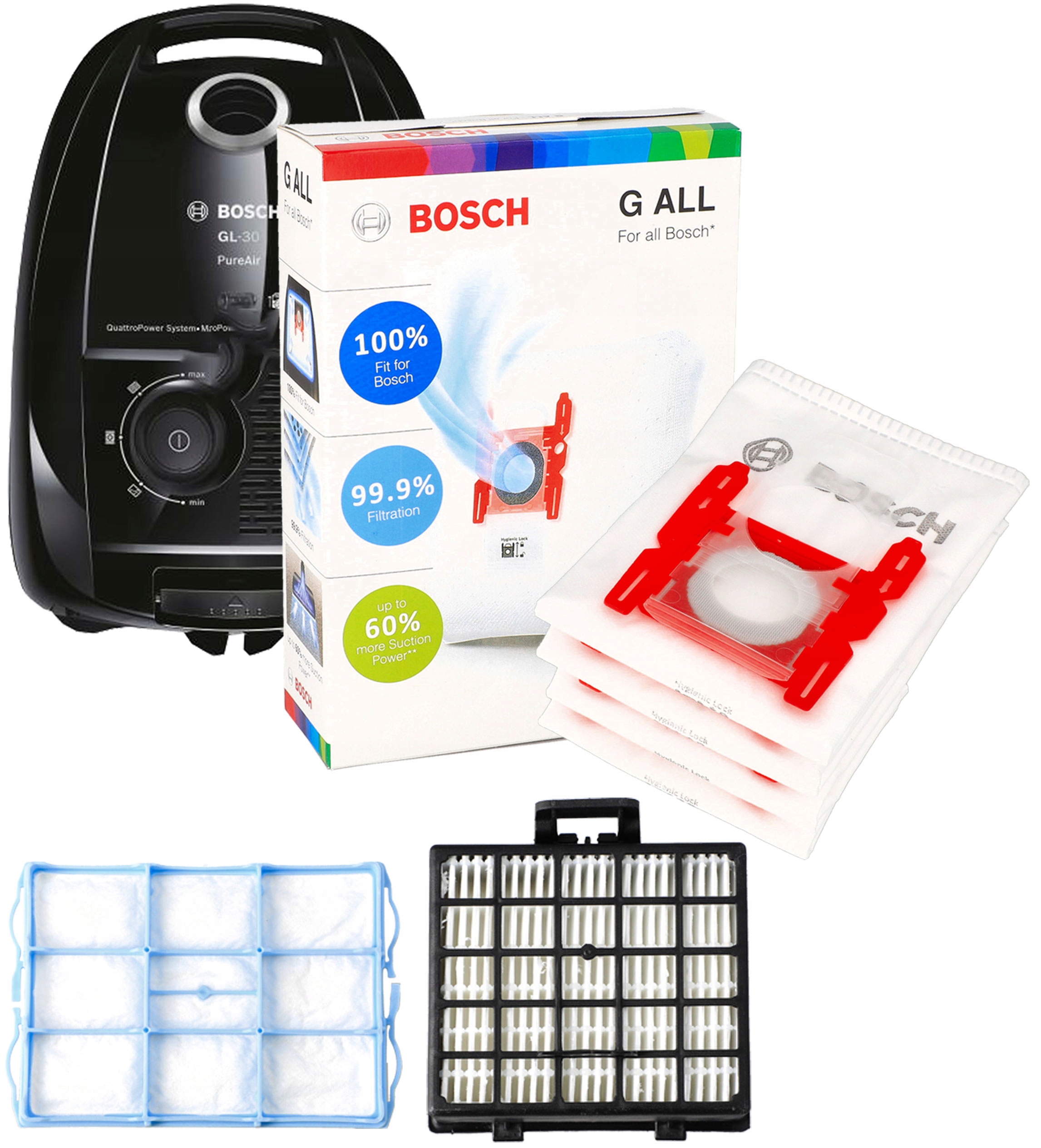 Worki worek do odkurzacza BOSCH SIEMENS GL 20 GL 40 VS VSZ + FILTRY