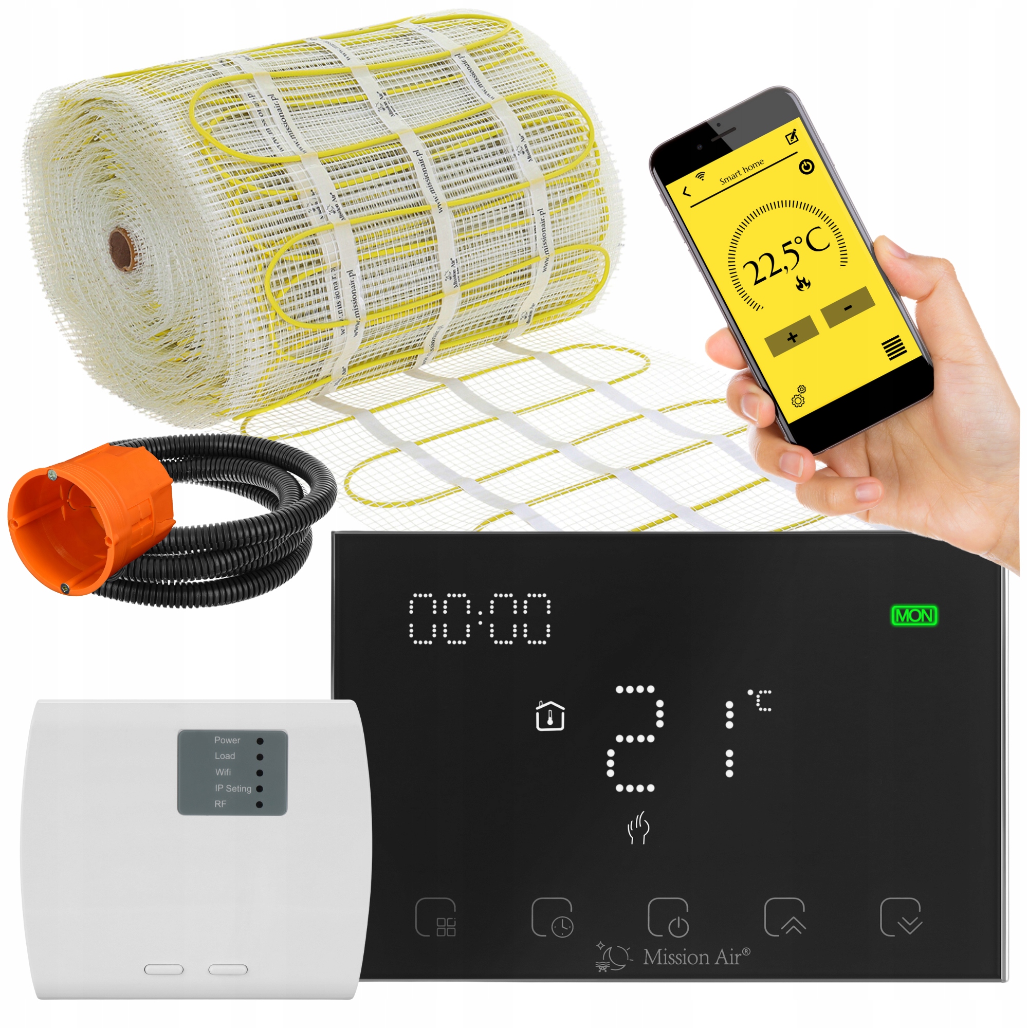 ZESTAW Mata grzewcza pod płytki MA-160W/m² 14m²