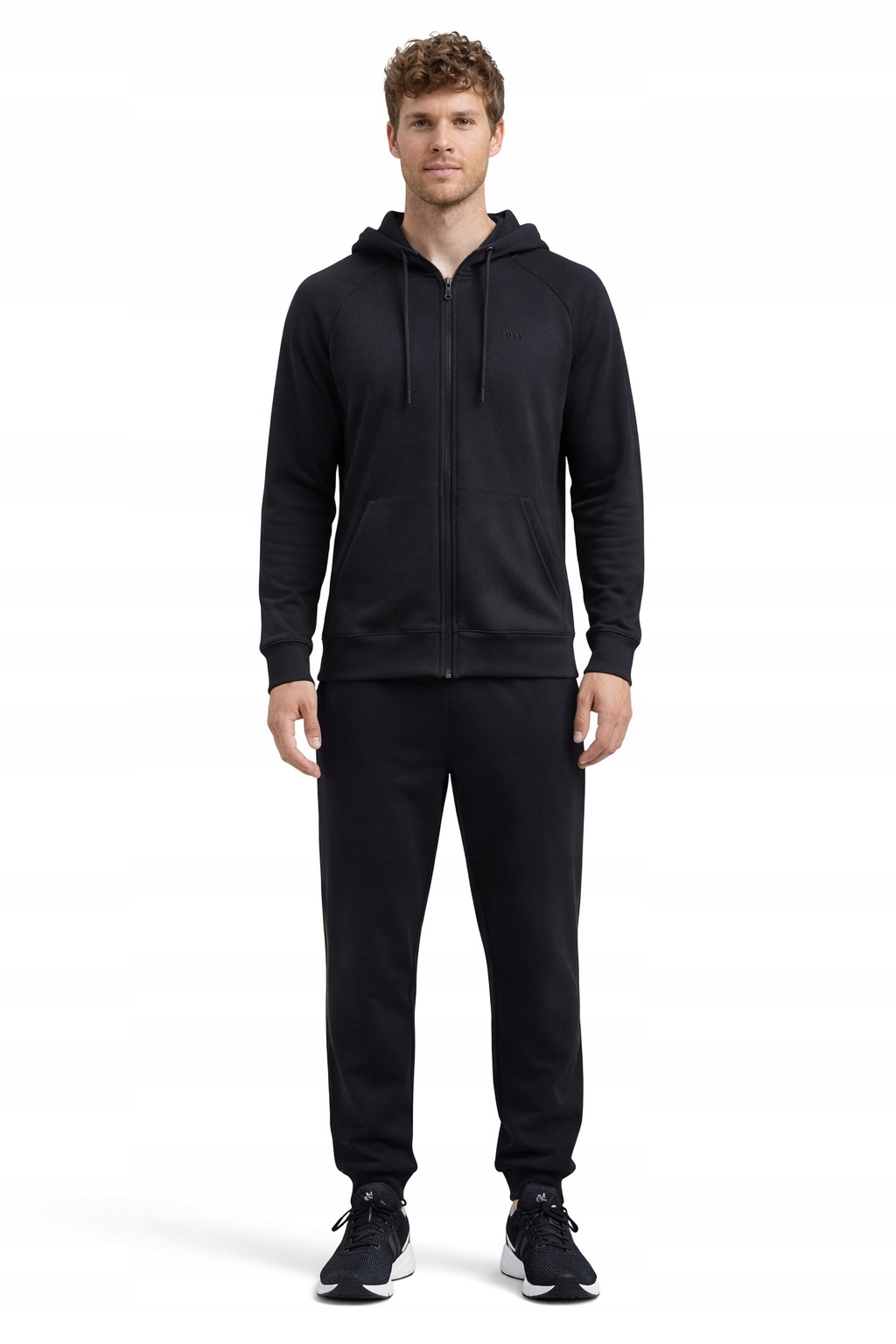 Hugo Tmavě Modrá Pánská Mikina S Kapucí A Zipem Bavlněná XXL I4B