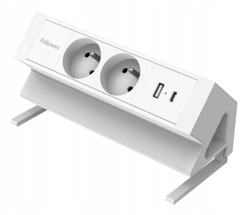 Zásuvková lišta, Power desk 2, typ E, bílá 100137185