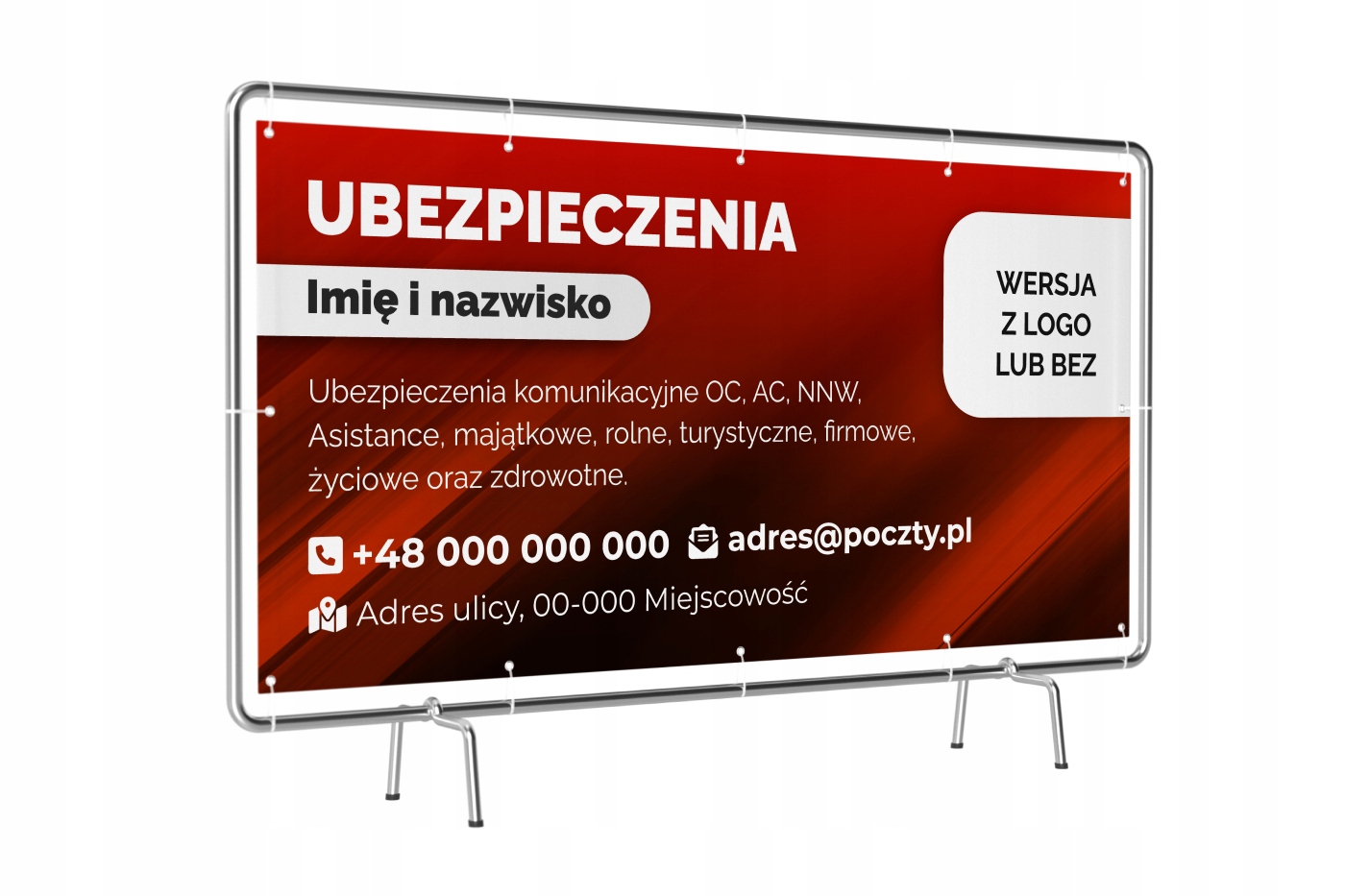 Baner Agenta Ubezpieczeniowego Agencji Ubezpieczeniowej 200x100 Książka znaku bez książki znaku