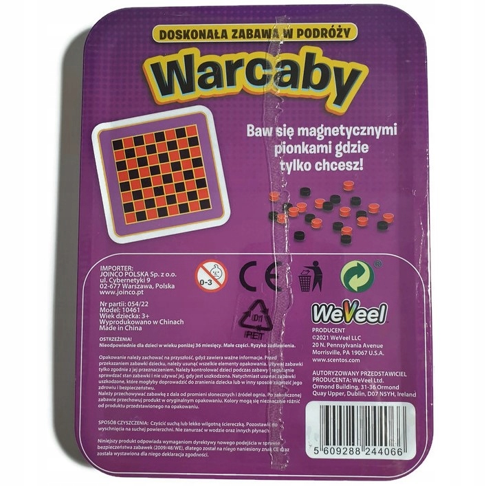 WARCABY GRA MAGNETYCZNA PODRÓŻNA W PUSZCE Producent inny