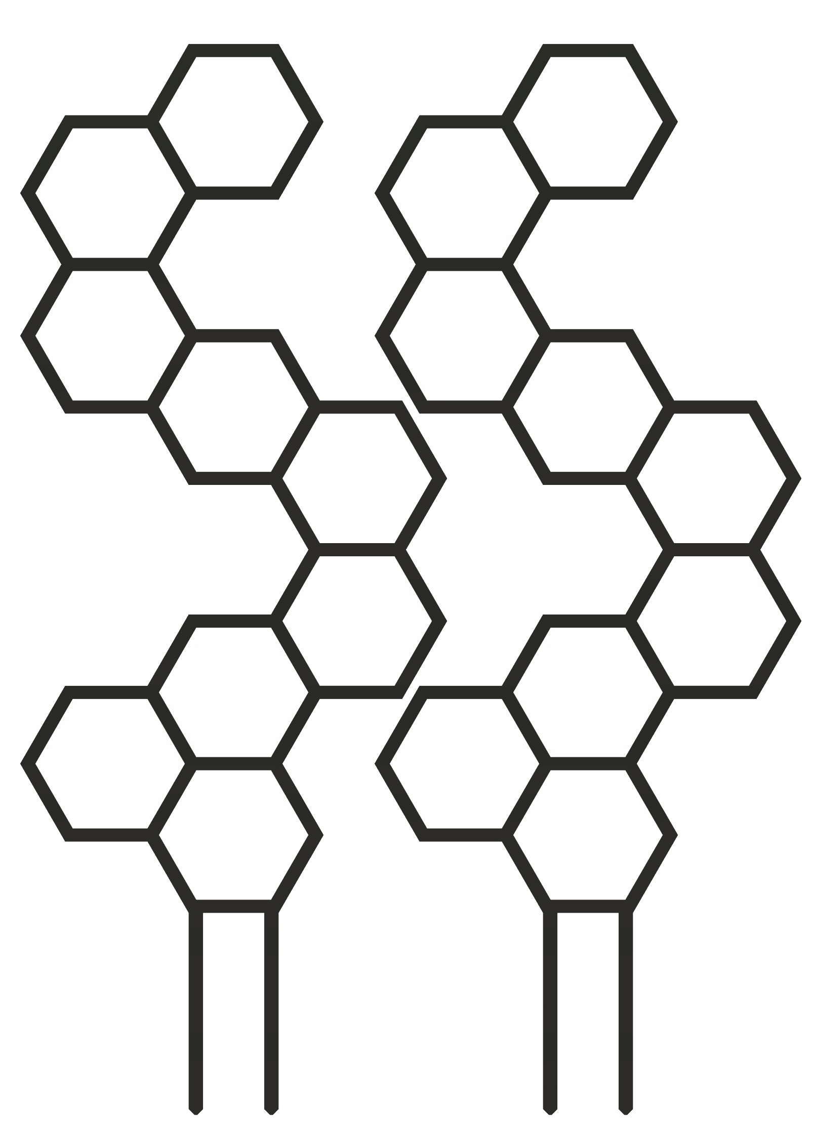

2x Podpórka Kwiatów Roślin Pergola Miód 37cm