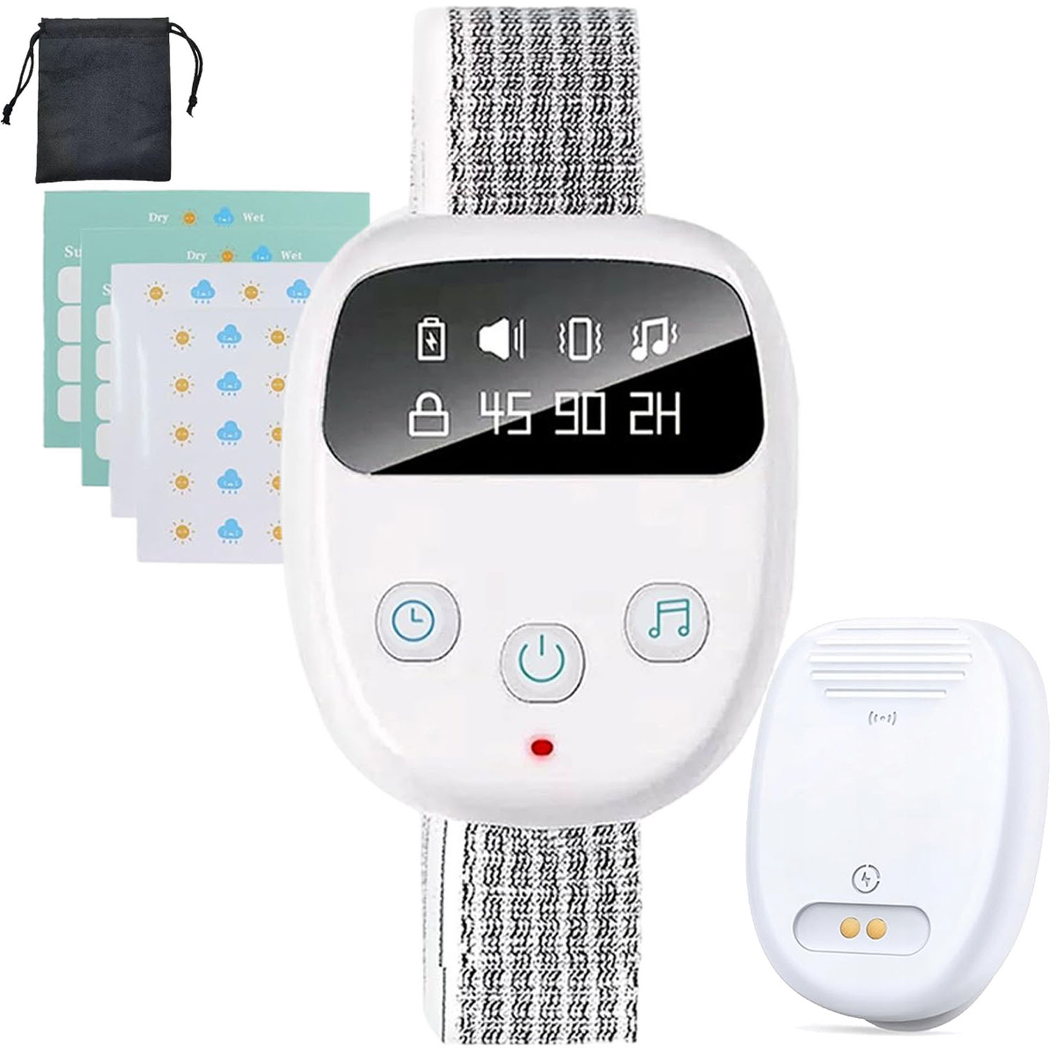 Bedee Alarm pro probuzení Noční namáčení s bezdrátovým senzorem pro dítě