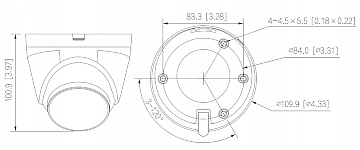 KAMERA IP IPC-HDW1239V-A-IL Smart Dual Light - 1080p 2.8 mm DAHUA Model IPC-HDW1239V-A-IL