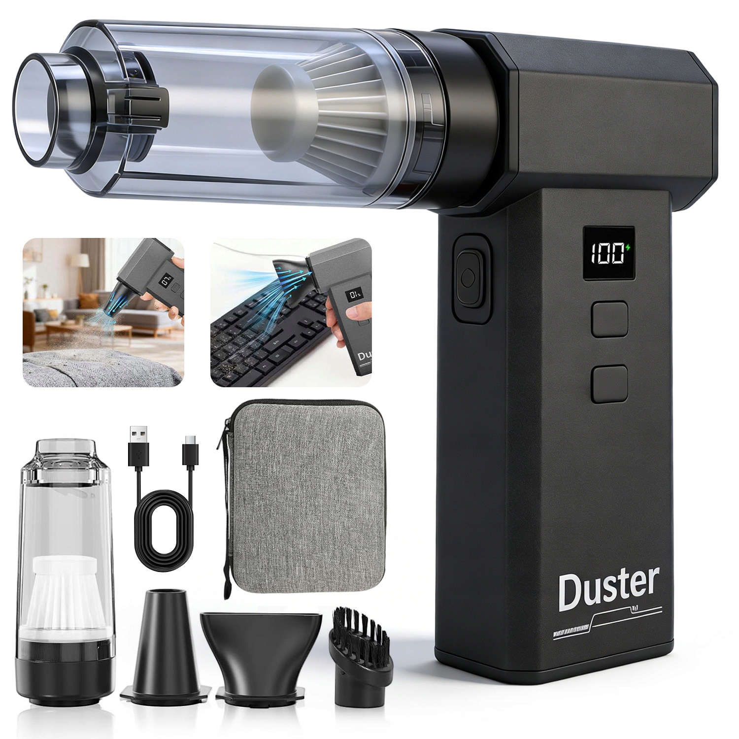 Silné Elektrické Dmychadlo Bezdrátový Pro Čištění 130000 Km