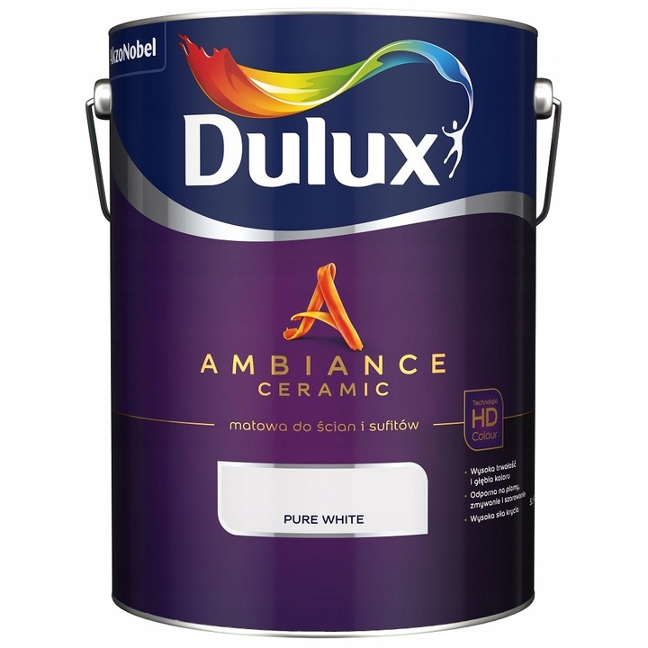 Dulux Ambiance Pure White Barva Pure White 5L