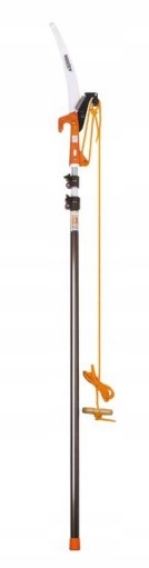 Teleskopiskais metāla zāģis zaru griešanai, garums 375 cm, Hecht 900375. Zīmols: Hecht.