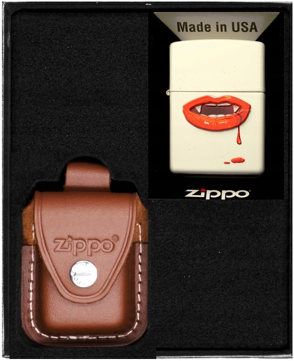 Sada Zippo Zapalovač Vampire Lips Dárkový No2
