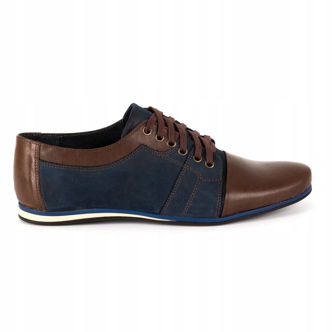 

Buty Męskie Casual Skóra Polskie 730 Brąz 41