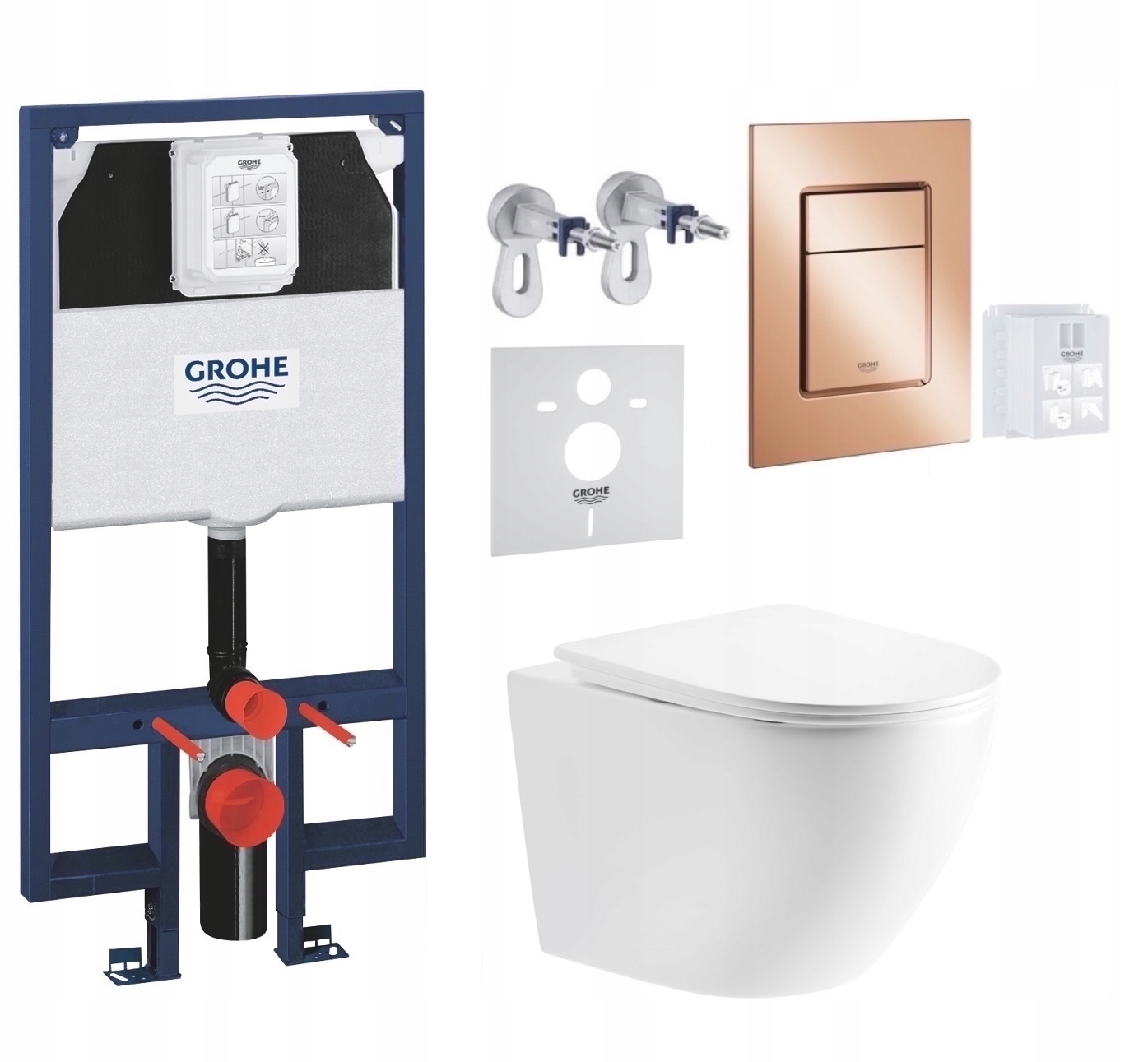 7v1 Wc Sada, Stelaz Grohe Slim Wc Miska Tornado Imprese Tlačidlo