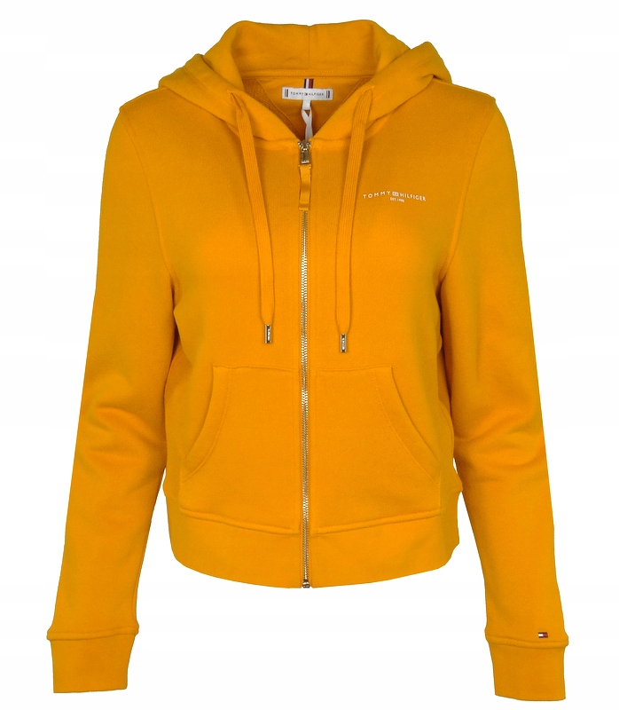 Tommy Hilfiger mikina, rozepínací, oranžová, Xs