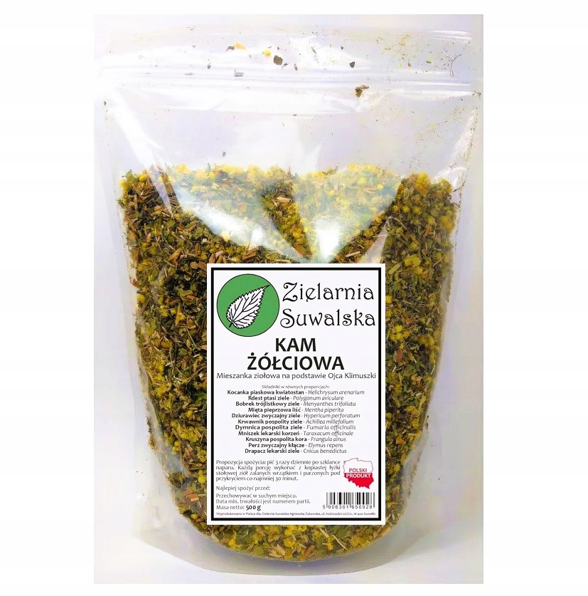 Kamica żółciowa Zielarnia Suwalska mieszanka wg przepisu o. Klimuszki 500g
