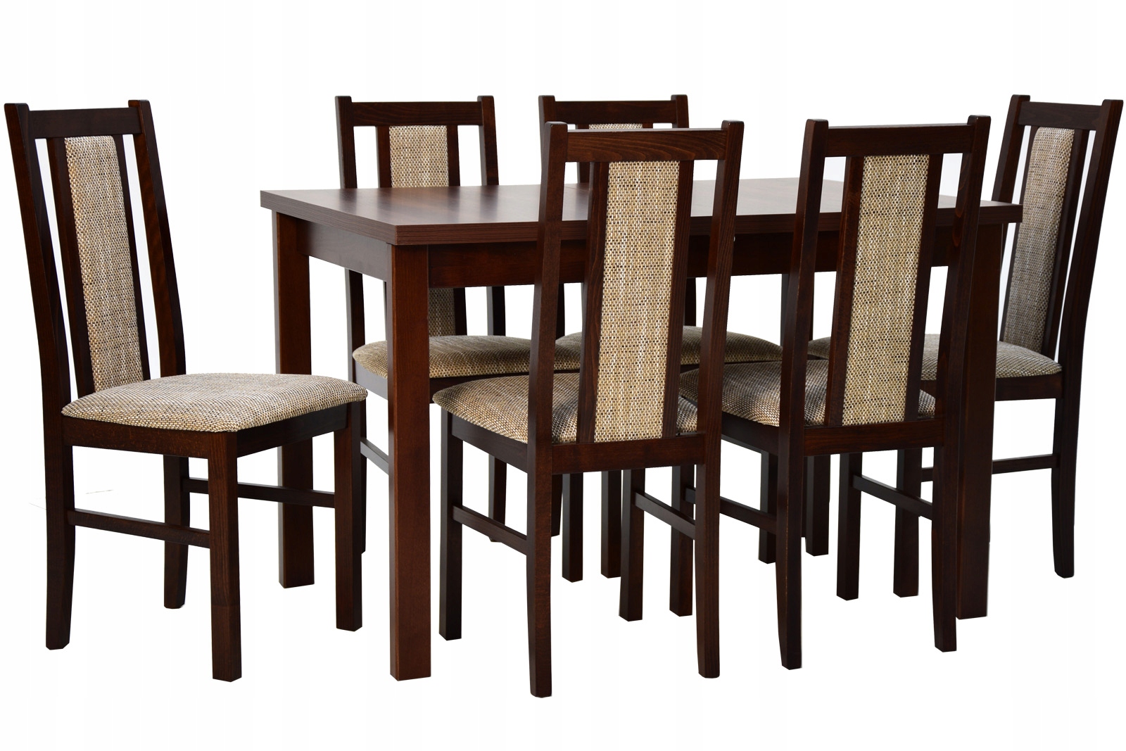 Rozkładany stół 80x120 i 6 krzeseł z drewna kuchni