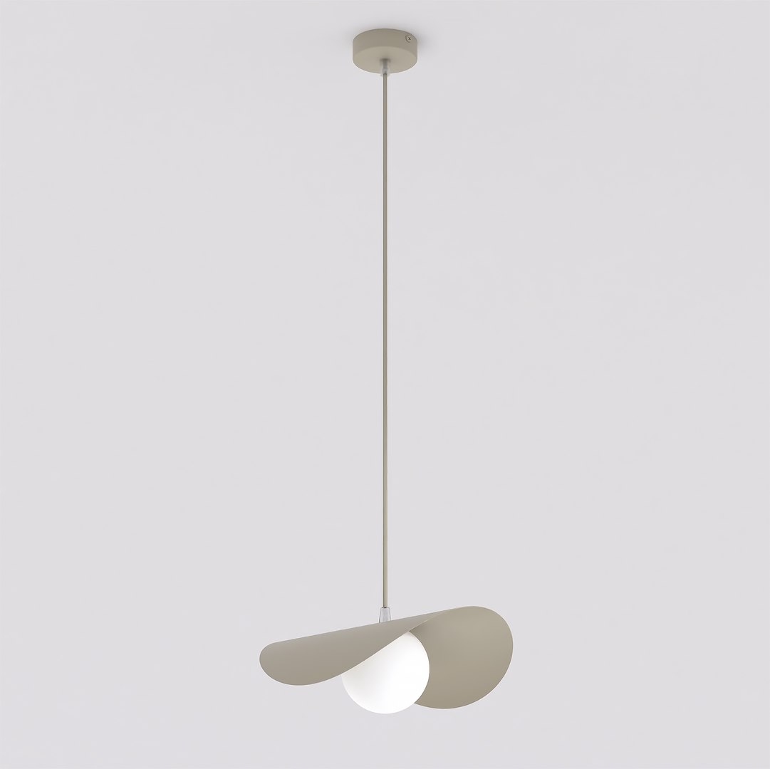 Závesná lampa Ritual Mokka kovová s tienidlom 1xG9, béžová, 140x30 cm
