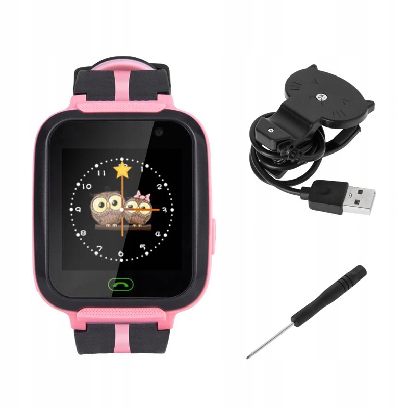 ZEGAREK SMARTŁOCZ DLA DZIECI GPS SOS SMARTWATCH Grubość koperty 12 mm