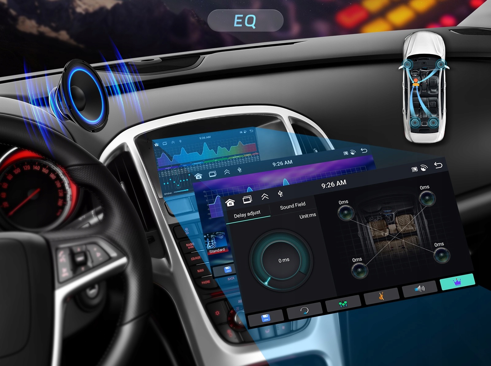 RADIO pre Opel Astra J 2010-2016 NAVIGÁCIA GPS ANDROID WiFi CARPLAY 6GB RAM Prehrávané médiá USB