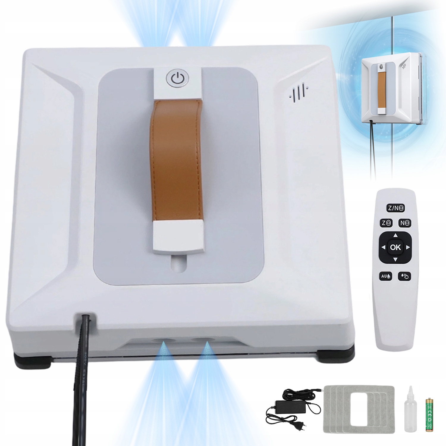 Robotický Čistič Oken Automatický 6000PA Ups 20MIN Bezpečnost Ve Výšce