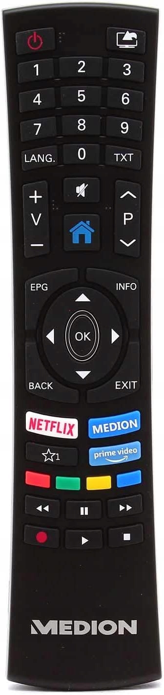 Pilot Zamiennik TV Czarny z przyciskami Netflix YouTube