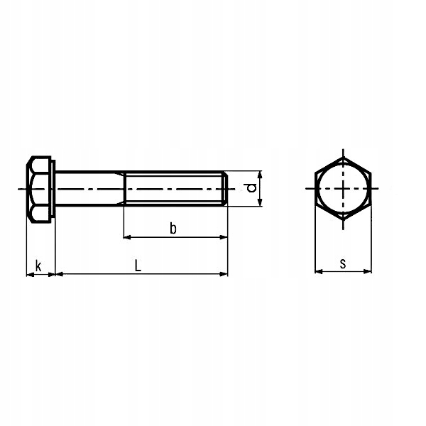 Csavar M27x240-8.8 oc.B DIN 931 - 1 db Szín ezüst