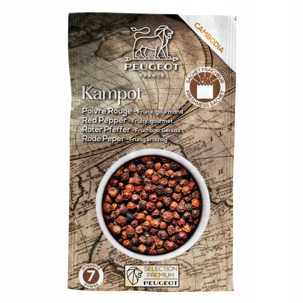Červená Pepř Peugeot Kampot 60 g K2