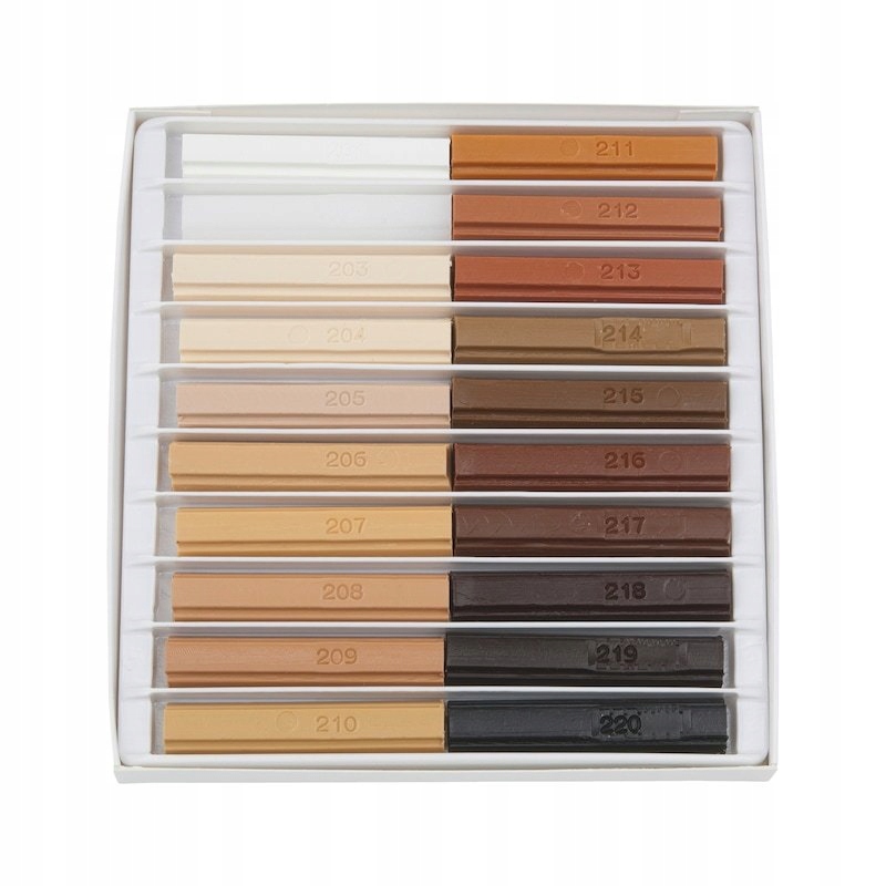 Sada mäkkých retušovacích voskov bronzová 20 kusov Wurth 09648904