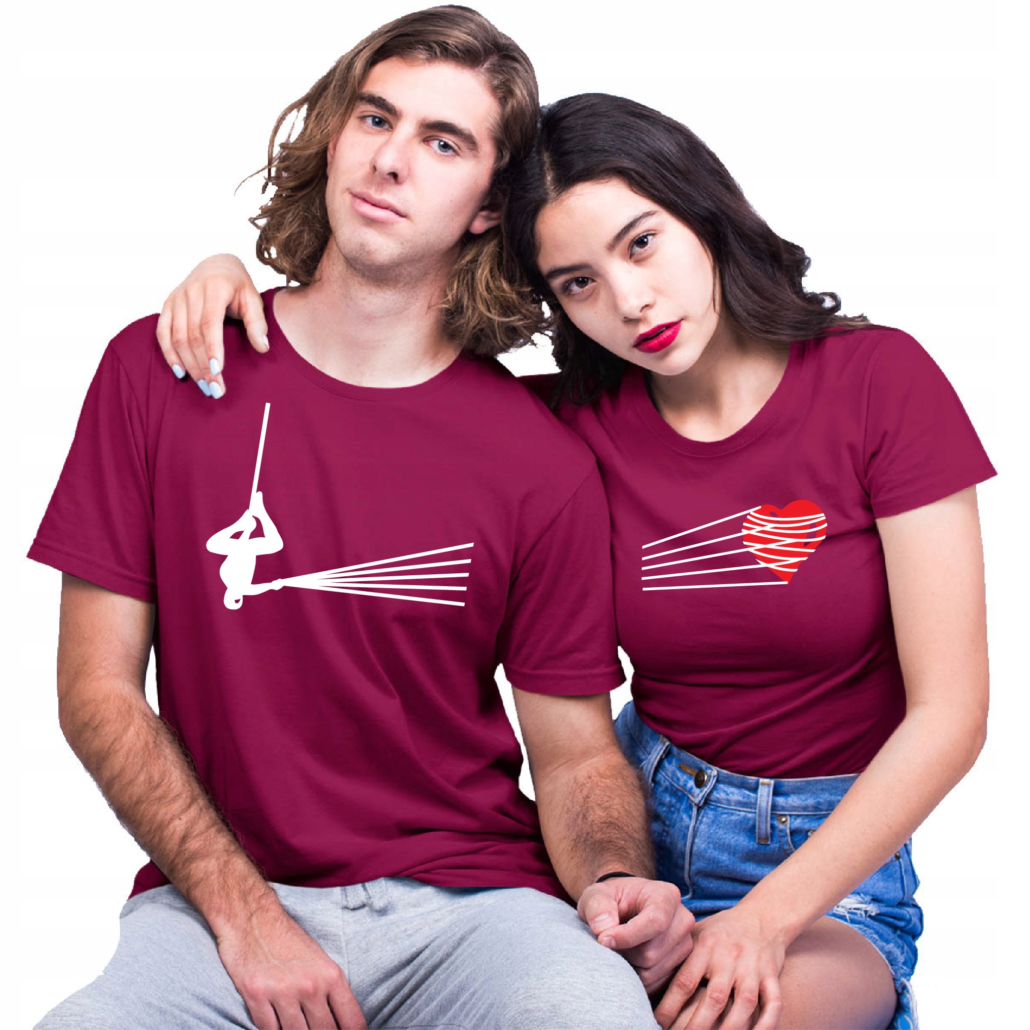 

Tshirt Koszulka Dla Zakochanych W Sieci Miłości
