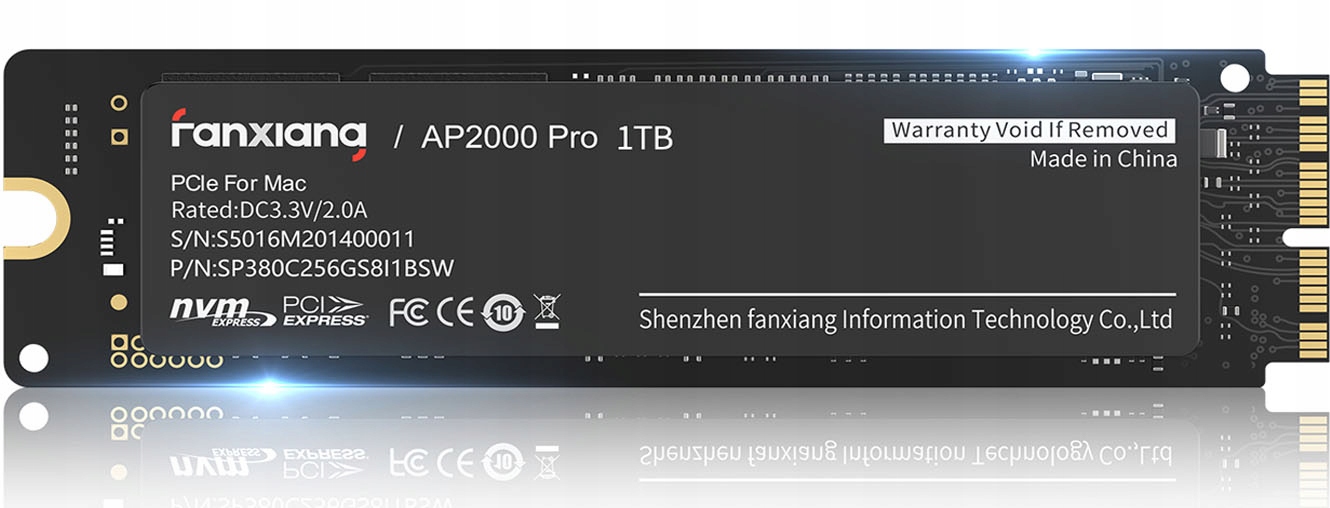 Dysk SSD Macbook Pro Air Fanxiang AP2000PRO 1TB M.2 PCIe 2012-2018 Apple