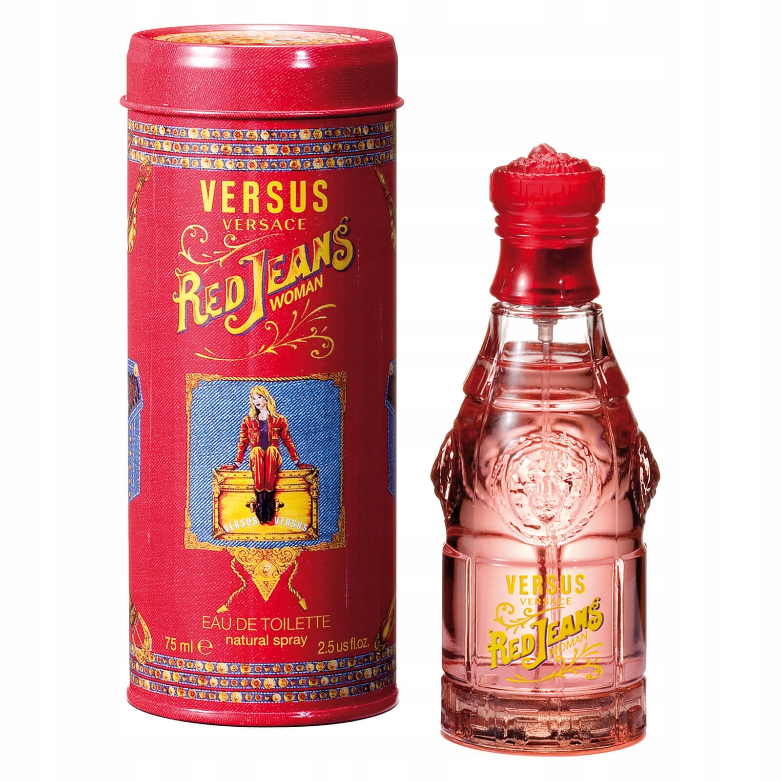 Versace, Red Jeans, Toaletní voda, Pro ženy, 75 ml