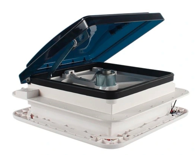 Střešní ventilátor pro karavany Okno s ventilátorem 28x28 Led