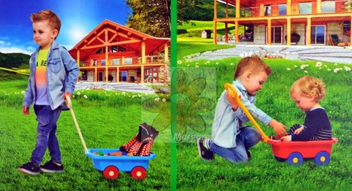 WADER KOSIARKA TRAKTOR Z PRZYCZEPĄ TACZKA ŁOPATA Model Farmer Technic