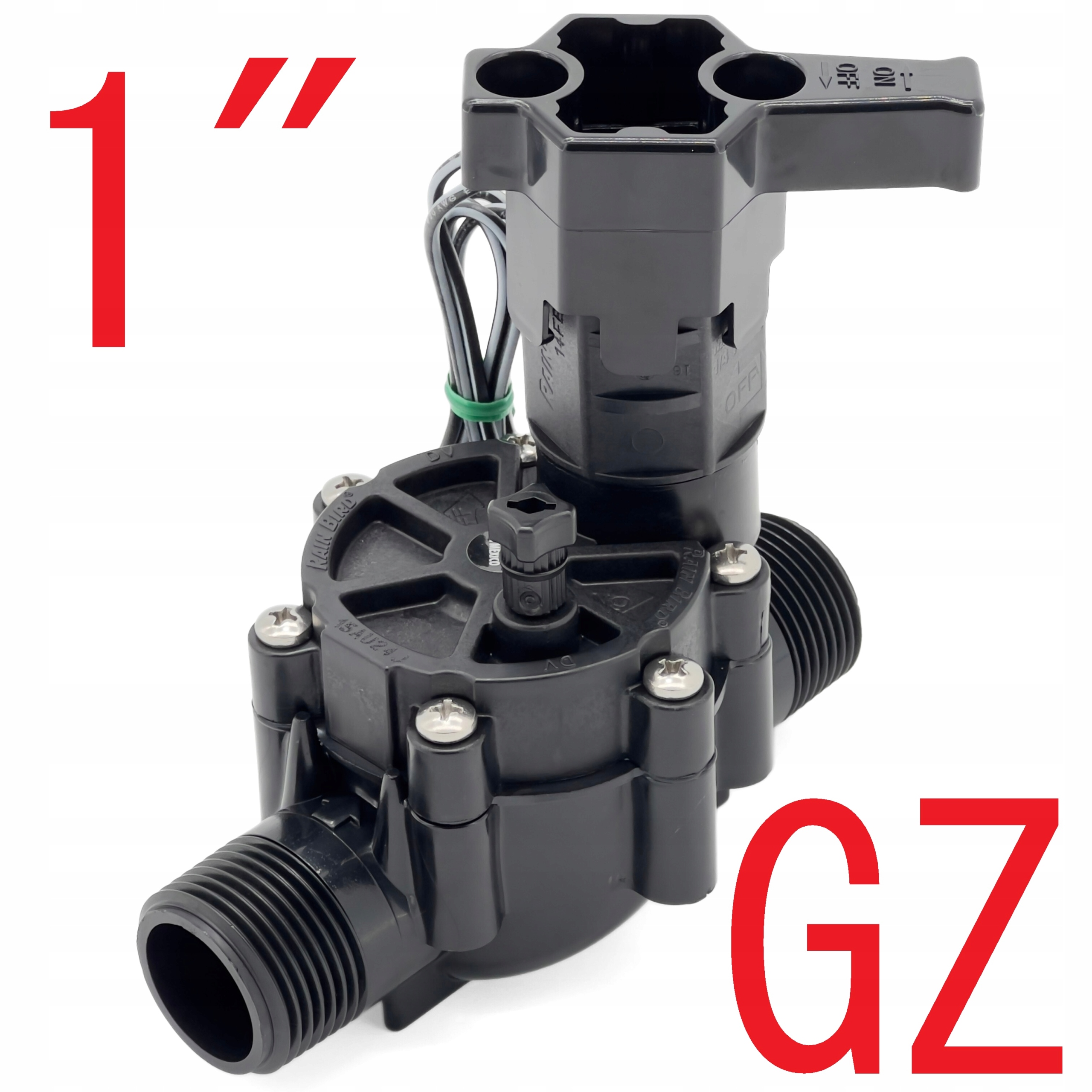 Elektrozawór Rain Bird DV 100 24V 1" Gz Rączka Regulacji Cewki > Gz 
