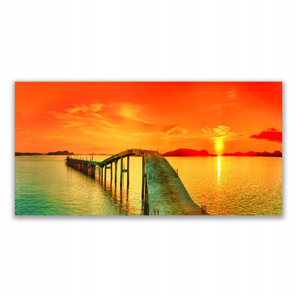 

Obraz akryl ścienny 140x70 Most Morze Architektura