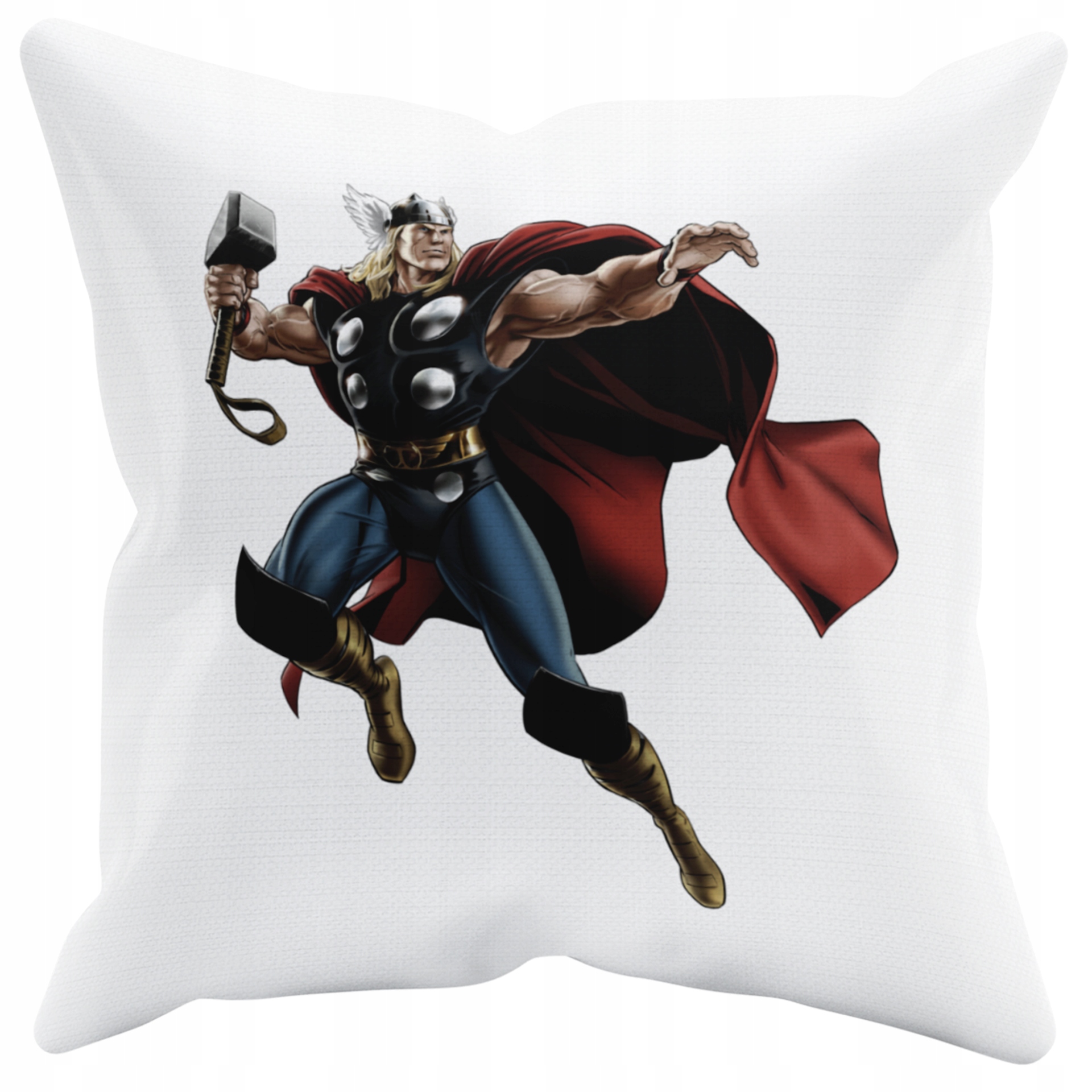 POSZEWKA NA PODUSZKĘ JAŚKA DO PRZEDSZKOLA THOR + IMIĘ GRATIS Kolor dominujący biel