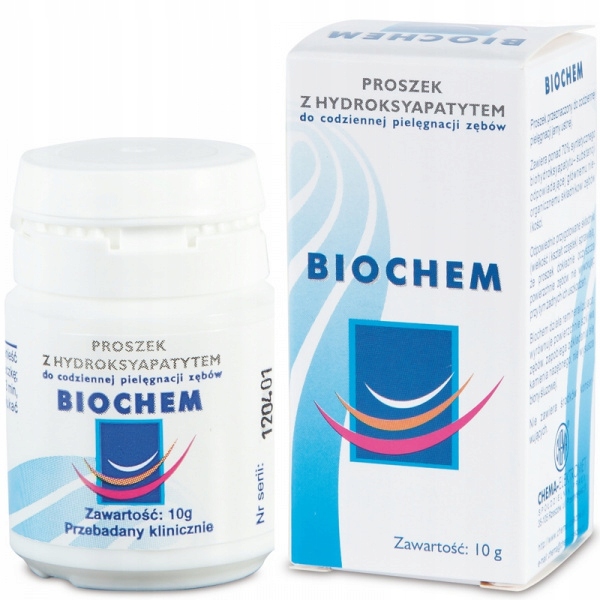 

Proszek do zębów Biochem Chema 10g Hydroksyapatyt