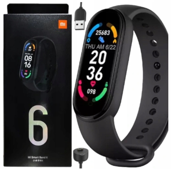 M6 SMARTBAND OPASKA SPORTOWA SMARTWATCH ZEGAREK SMARTŁOCZ WODOODPORNOŚĆ