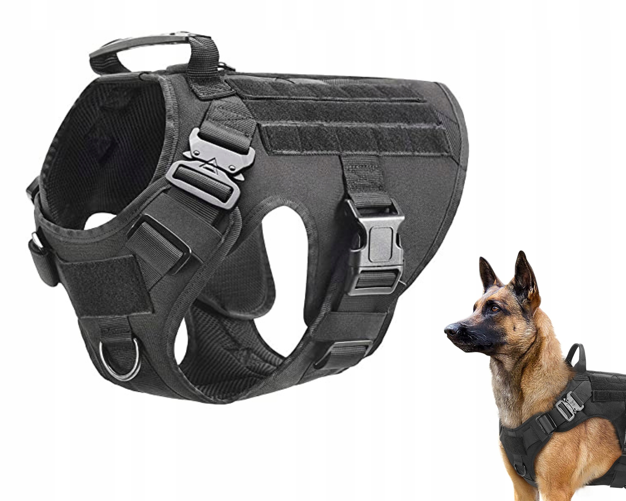 Levně Taktické Tréninkové Postroje Pro Psa, Postroj S Úchytem, Odolné M