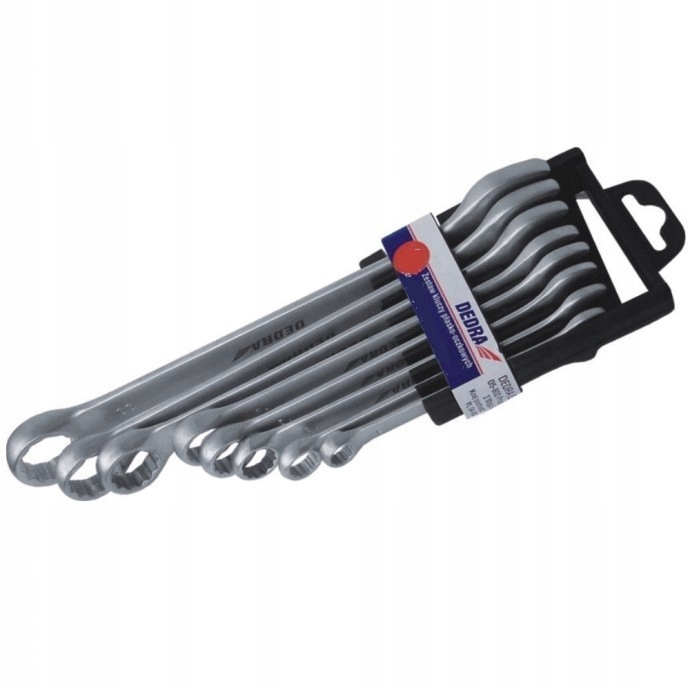 Klucze płasko-oczkowe 6-22mm 12szt cv zestaw