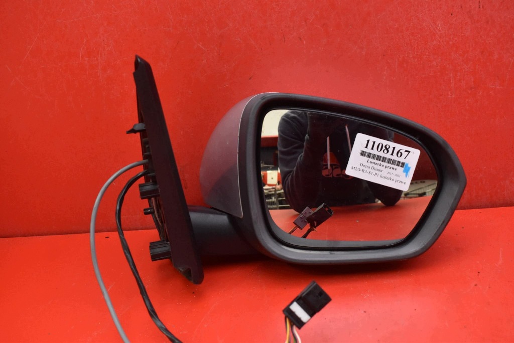 mirror right silver EU 0417094 DACIA DUSTER 2 II 17-21 4+9 PIN