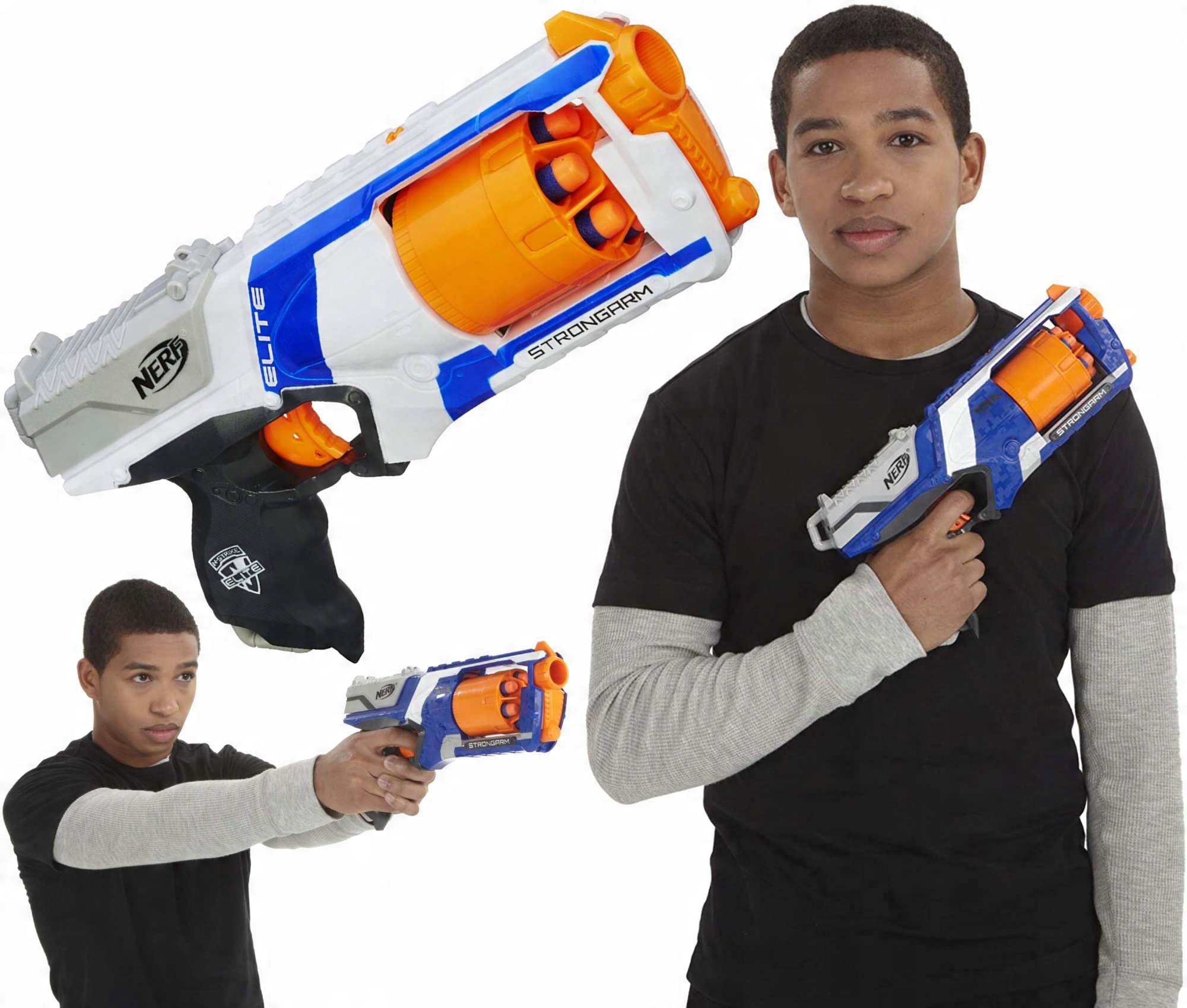 

Nerf Wyrzutnia N-strike Elite Strongarm + 6 Strzał
